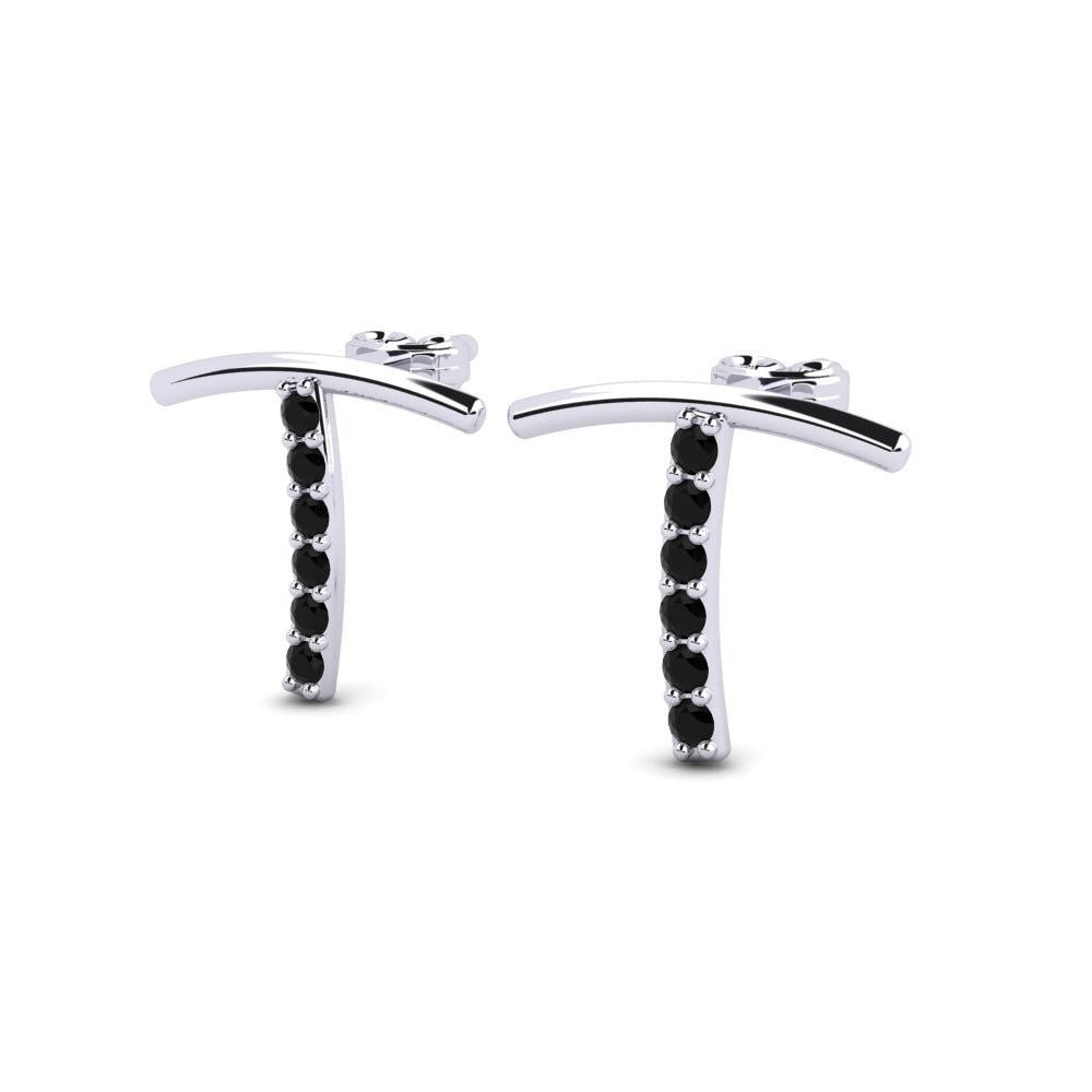 Black Sapphire Women's Earring Deviera T