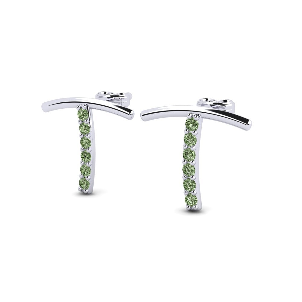 Green Diamond Women's Earring Deviera T
