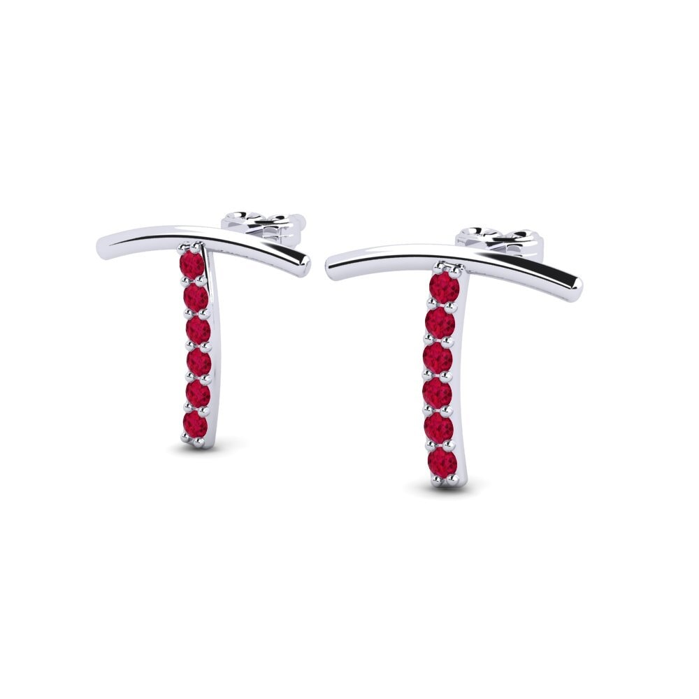 Ruby Women's Earring Deviera T