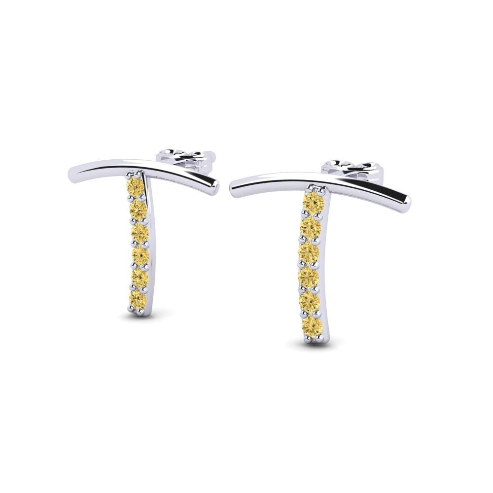 Yellow Diamond Women's Earring Deviera T