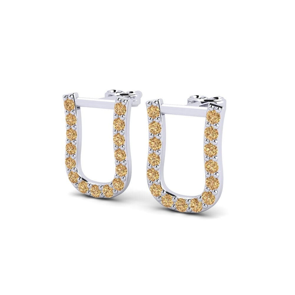 Brown Diamond Women's Earring Deviera U