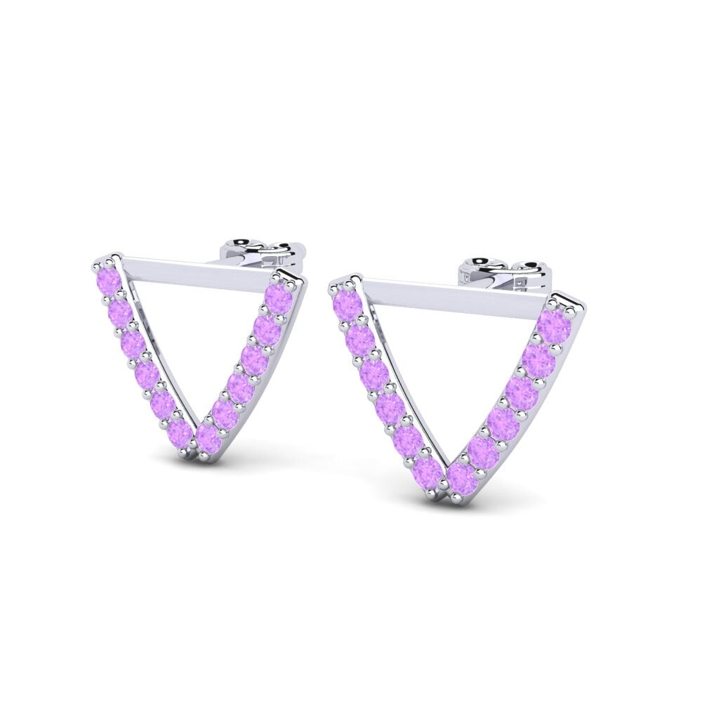 Amethyst Women's Earring Deviera V