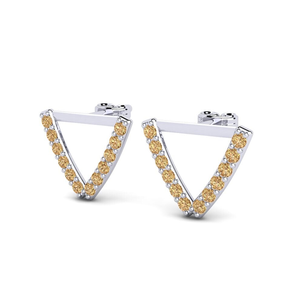 Brown Diamond Women's Earring Deviera V