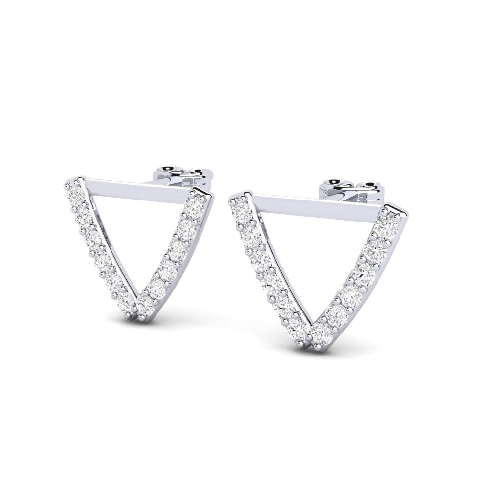 White sapphire Women's Earring Deviera V