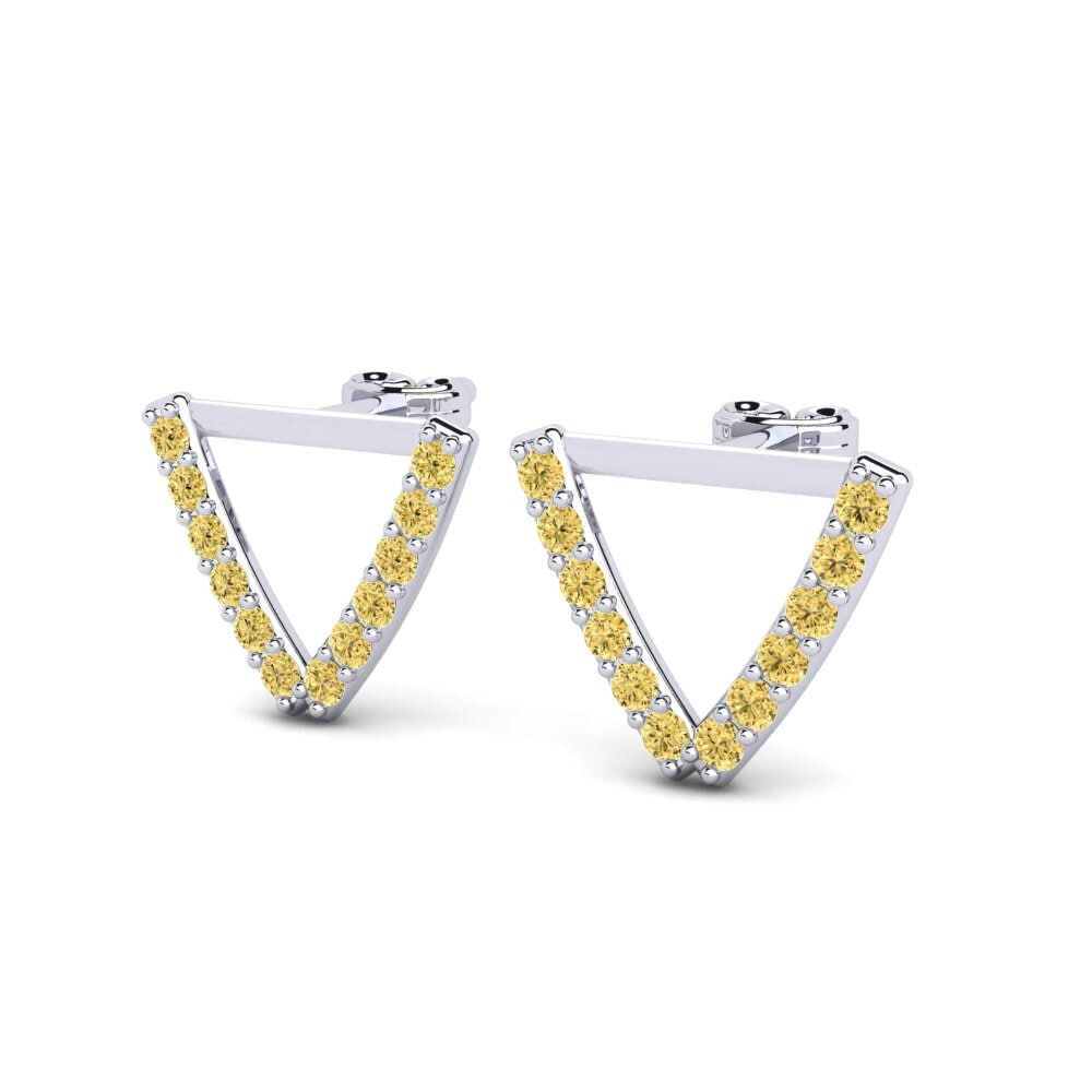 Yellow Diamond Women's Earring Deviera V