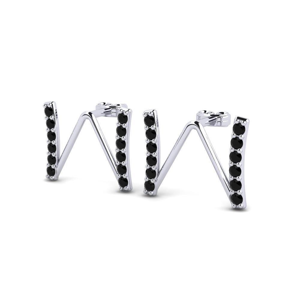Black Sapphire Women's Earring Deviera W