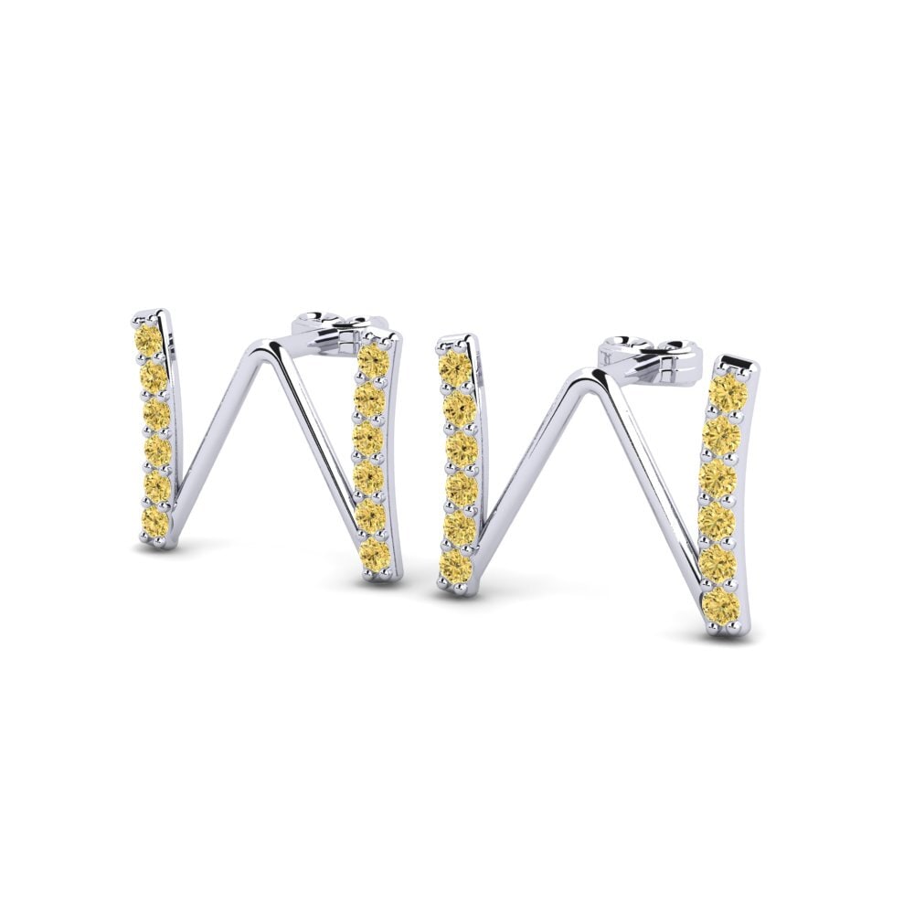 Yellow Diamond Women's Earring Deviera W