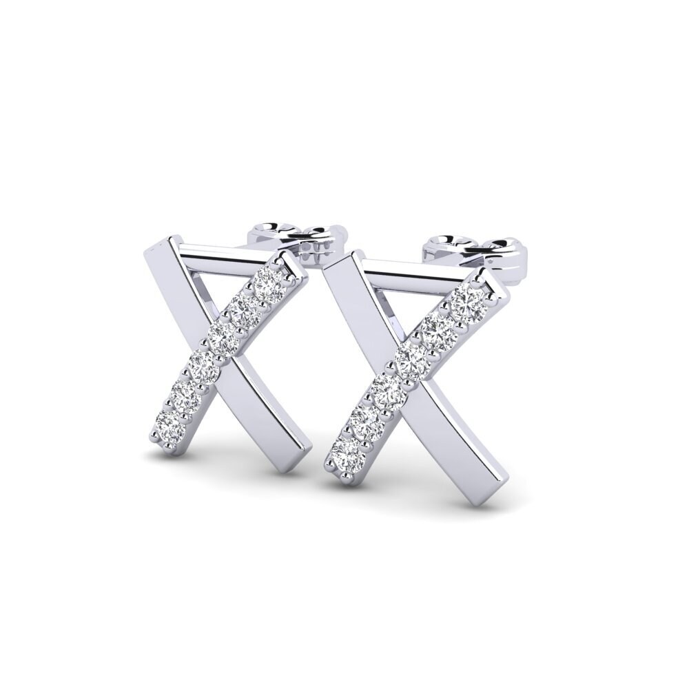 Laboratorieskabt diamant Kvindes ørering Deviera X