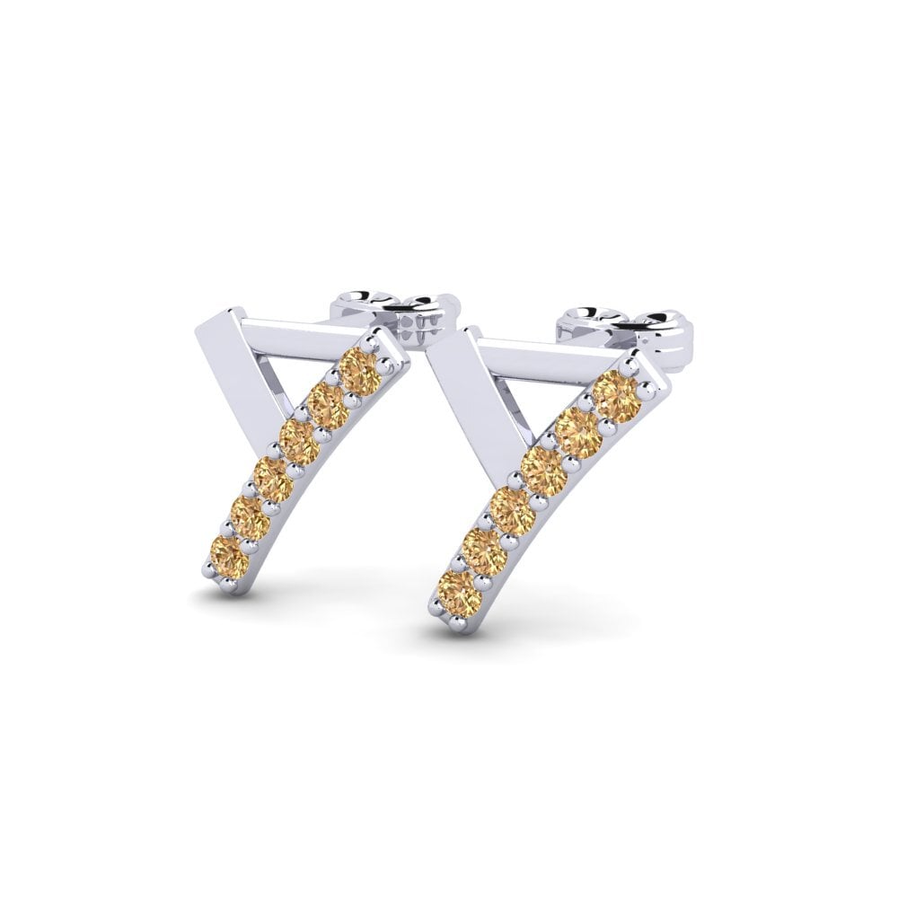 Brown Diamond Women's Earring Deviera Y