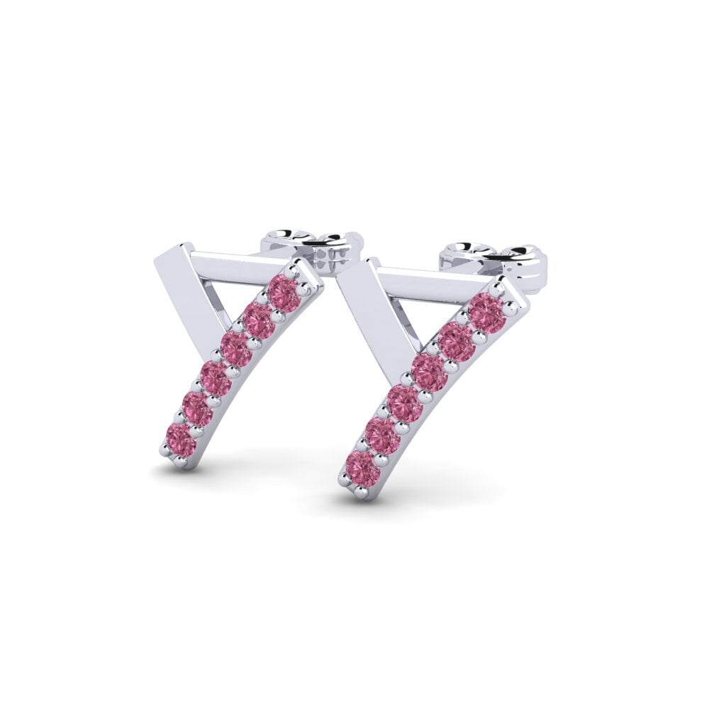 Rhodolite Garnet Women's Earring Deviera Y