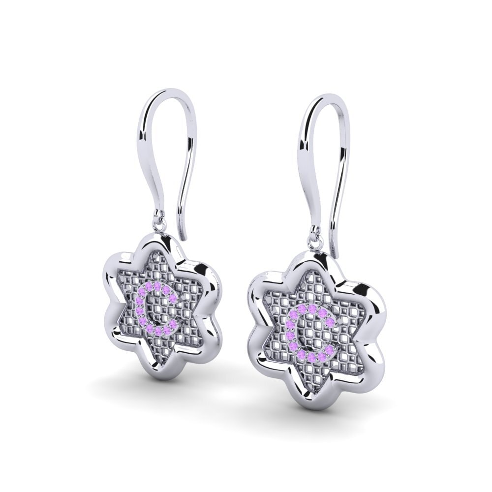 Amethyst Women's Earring Girandole C