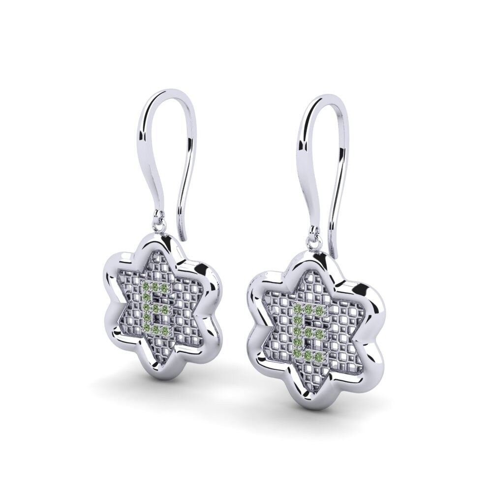 Green Diamond Women's Earring Girandole E