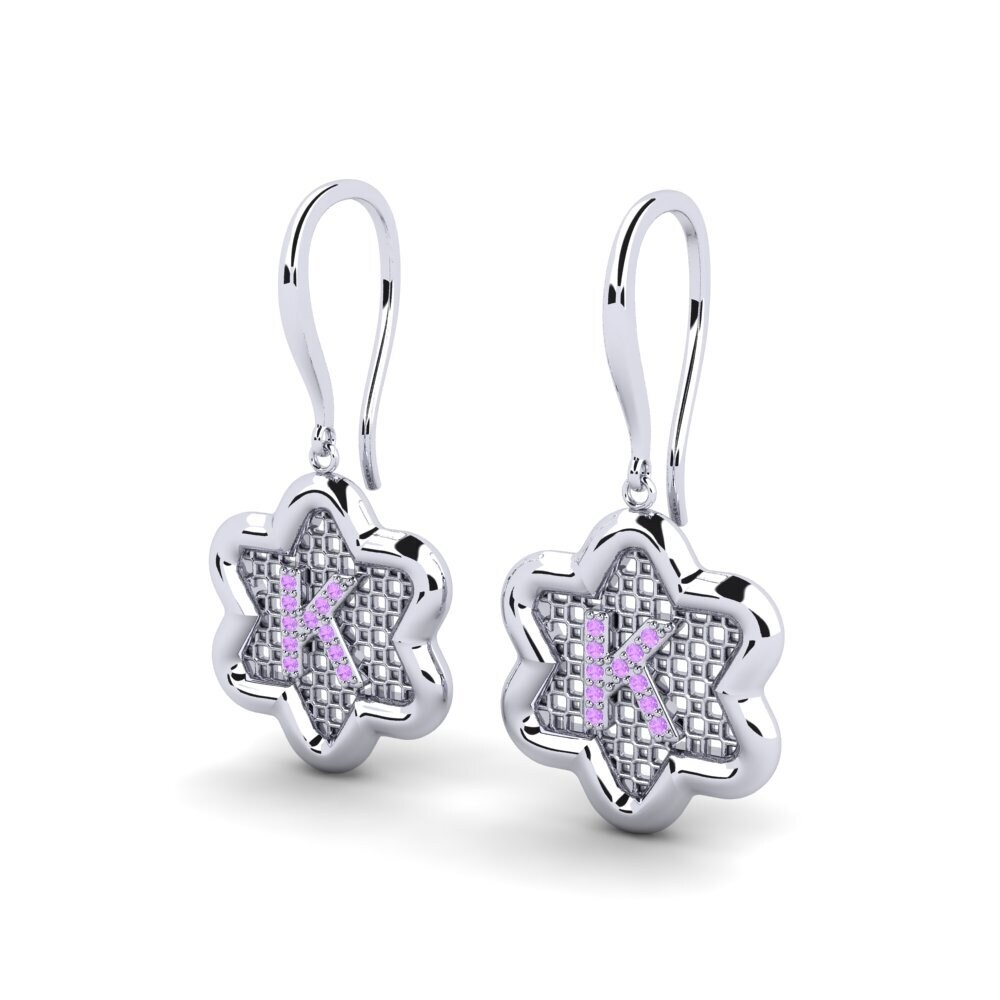 Amethyst Women's Earring Girandole K