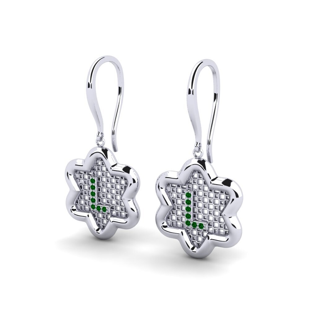 Green Zirconia Women's Earring Girandole L