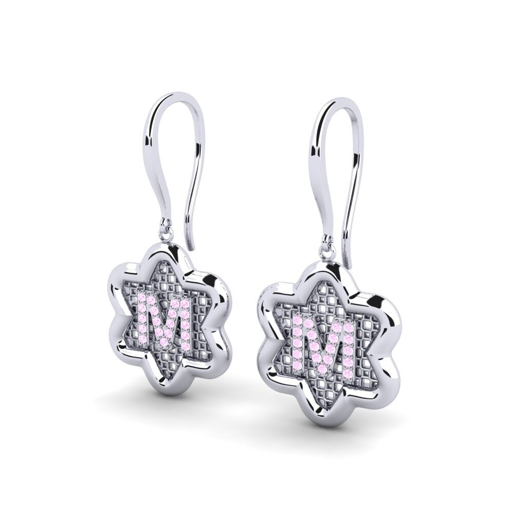 Pink Sapphire Women's Earring Girandole M