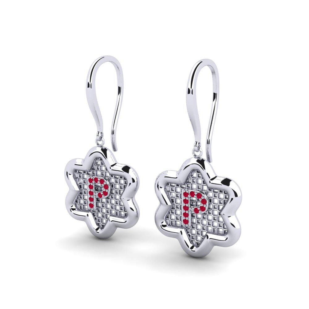Ruby Women's Earring Girandole P