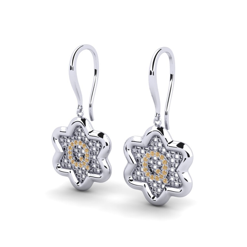 Brown Diamond Women's Earring Girandole Q