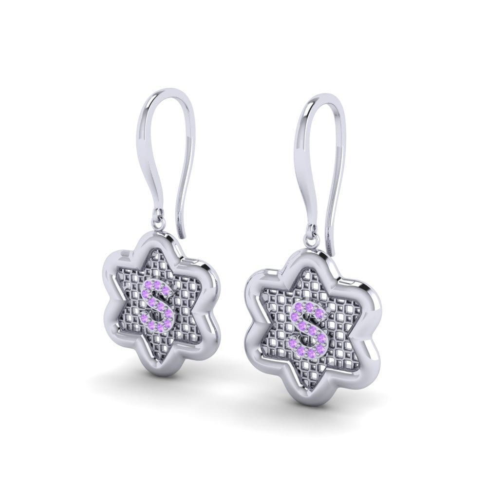 Amethyst Women's Earring Girandole S