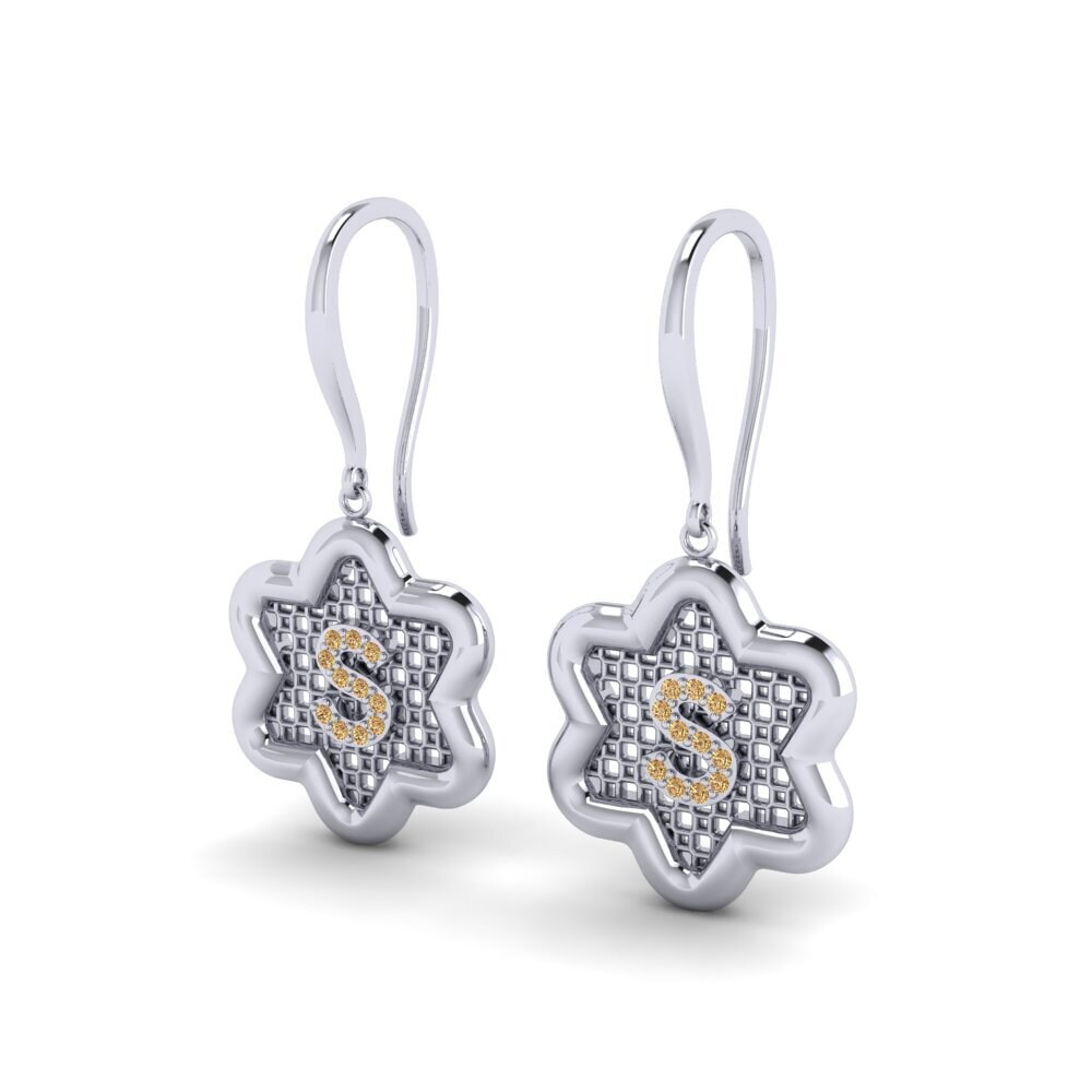 Brown Diamond Women's Earring Girandole S