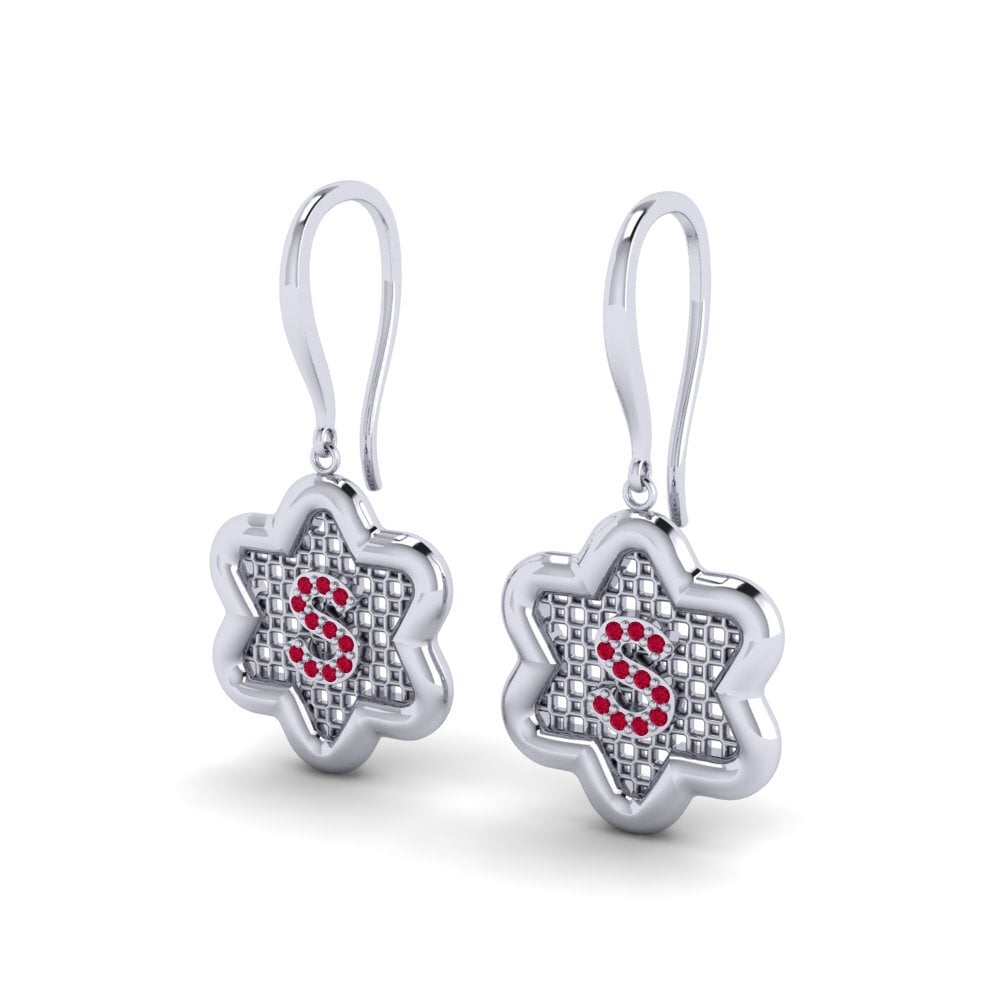Ruby Women's Earring Girandole S