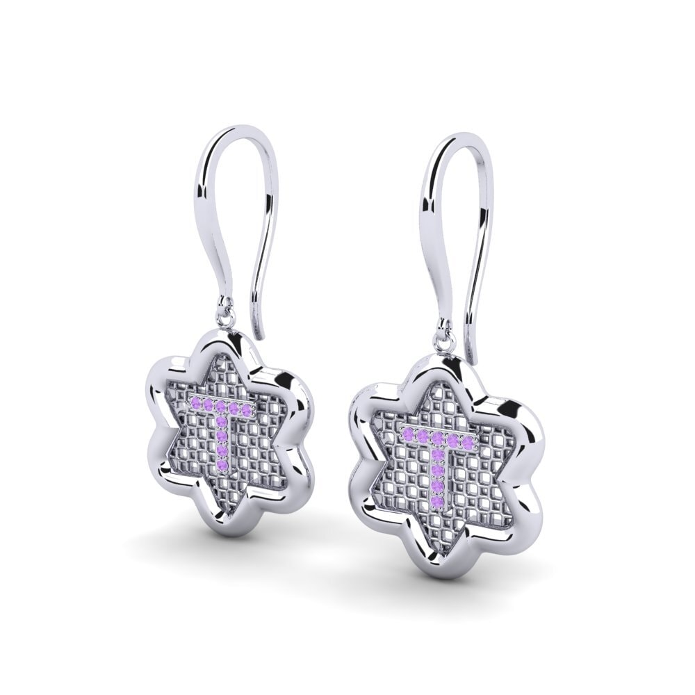 Amethyst Women's Earring Girandole T