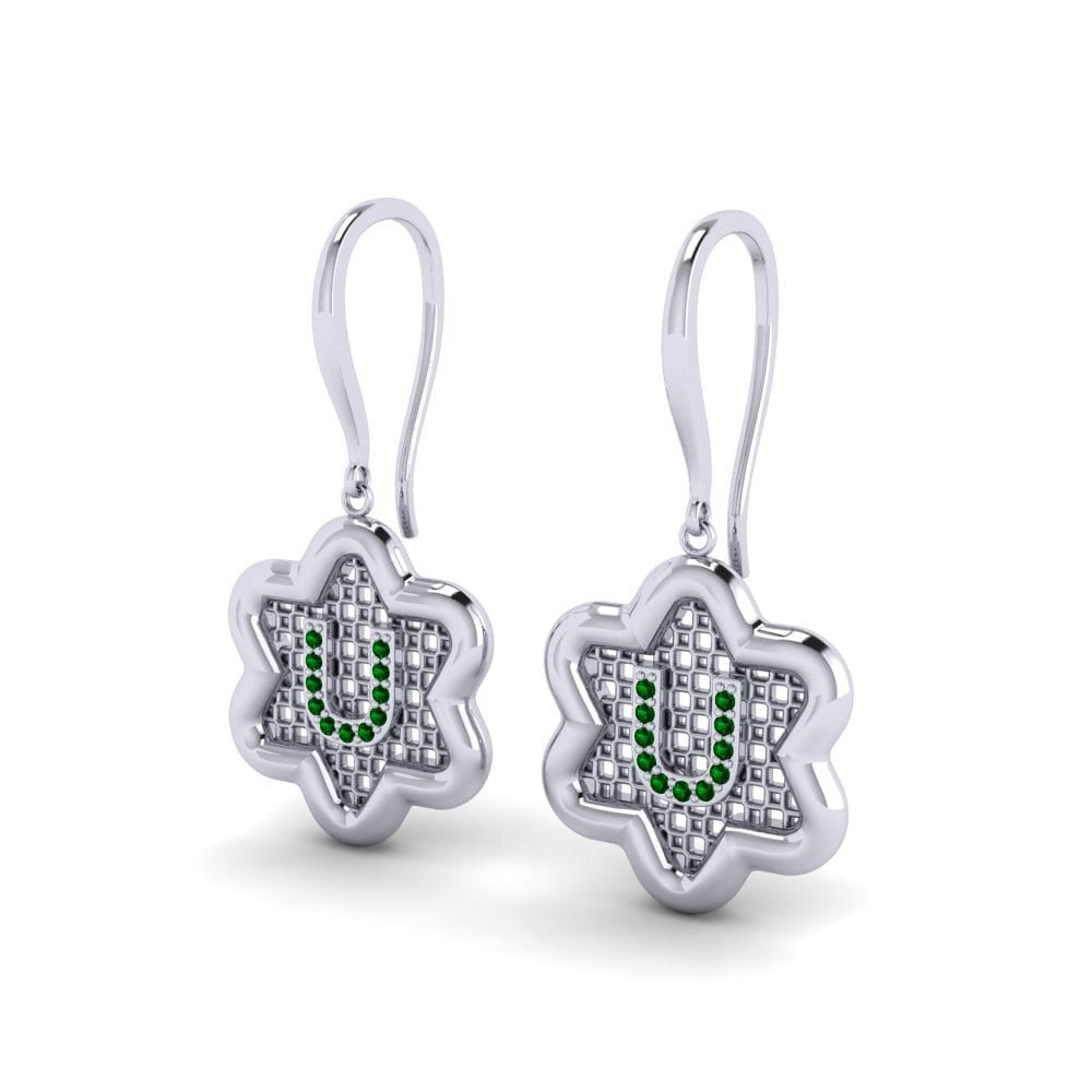 Green Zirconia Women's Earring Girandole U