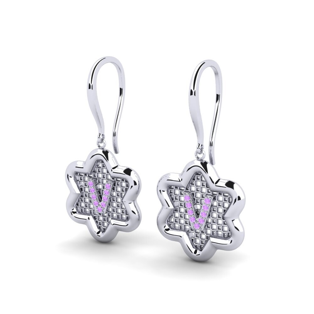 Amethyst Women's Earring Girandole V