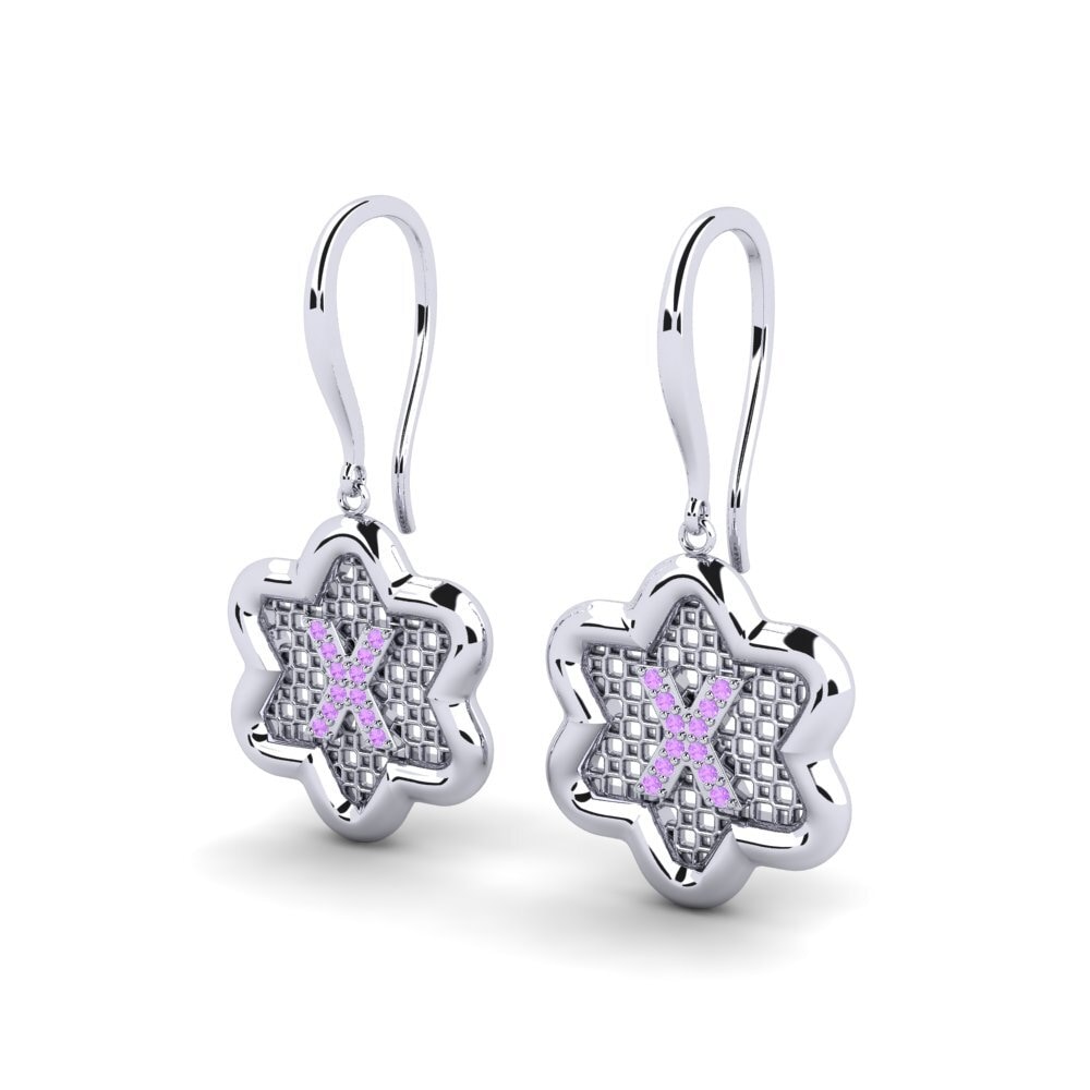 Amethyst Women's Earring Girandole X