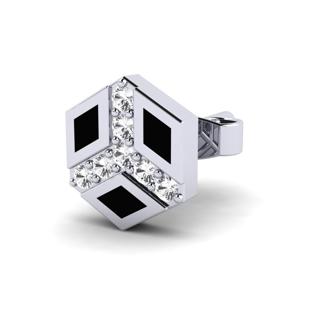 White sapphire Men's Earring Brantley