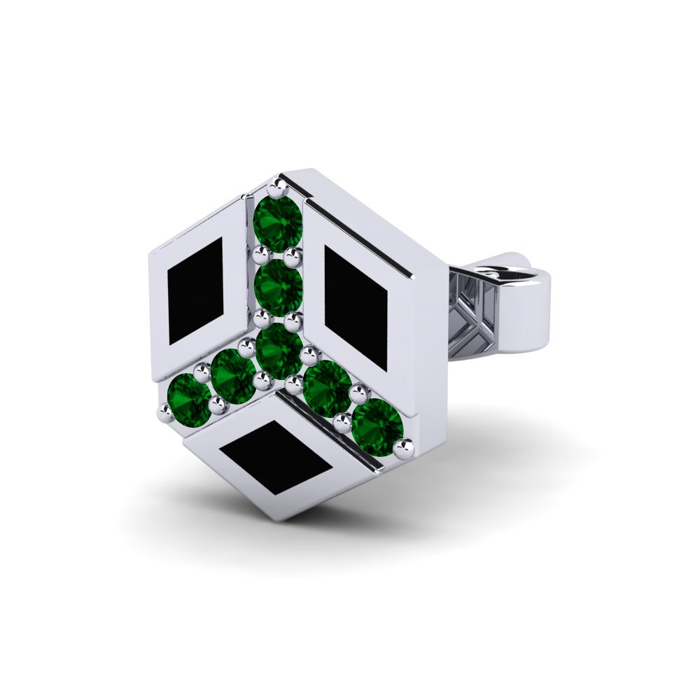 Green Zirconia Men's Earring Brantley
