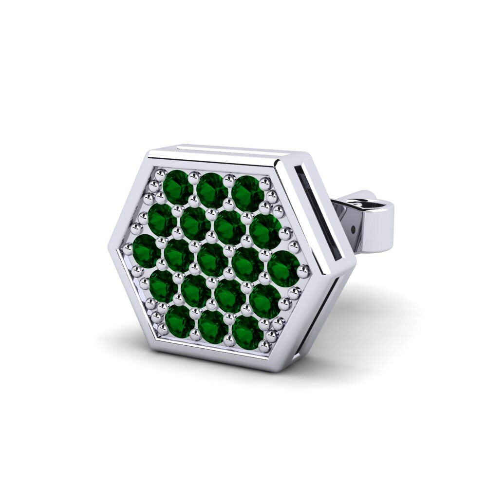 Circonita Verde Pendiente para hombre Click