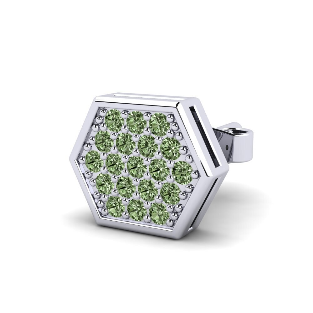 Diamante Verde Pendiente para hombre Click