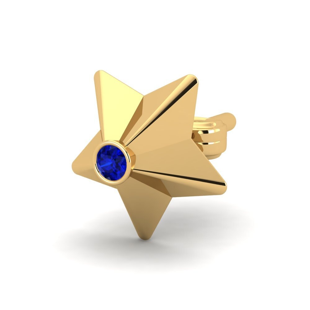 14k Oro Amarillo Pendiente para hombre Cosa