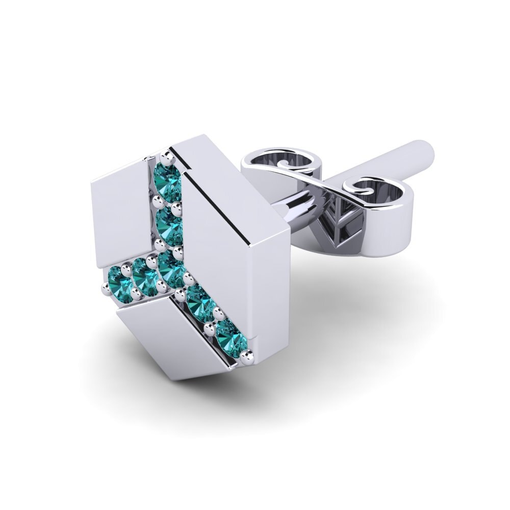 Blue Diamond Men's Earring Fabiany