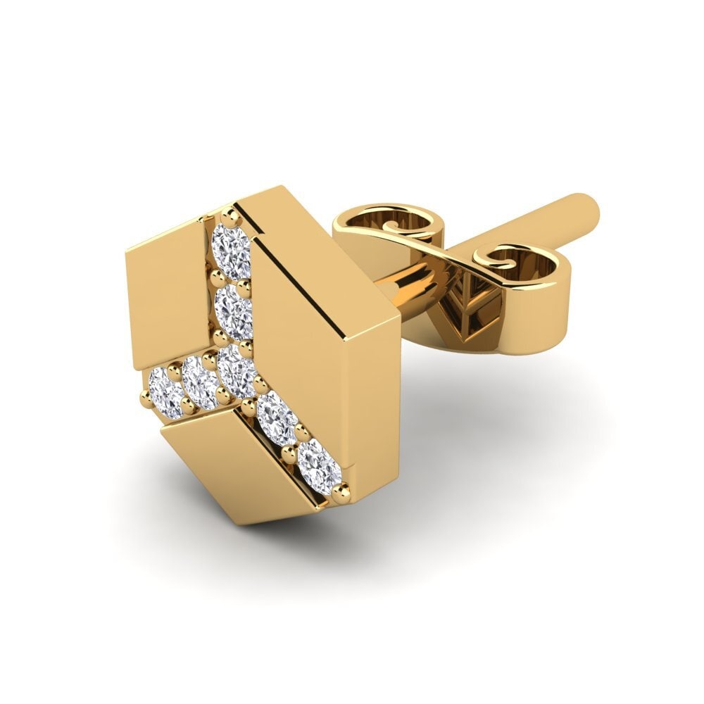 Gelbgold 375 Herren-Ohrring Fabiany
