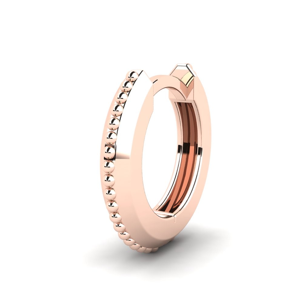 9k Oro Rosa Pendiente para hombre Flareon