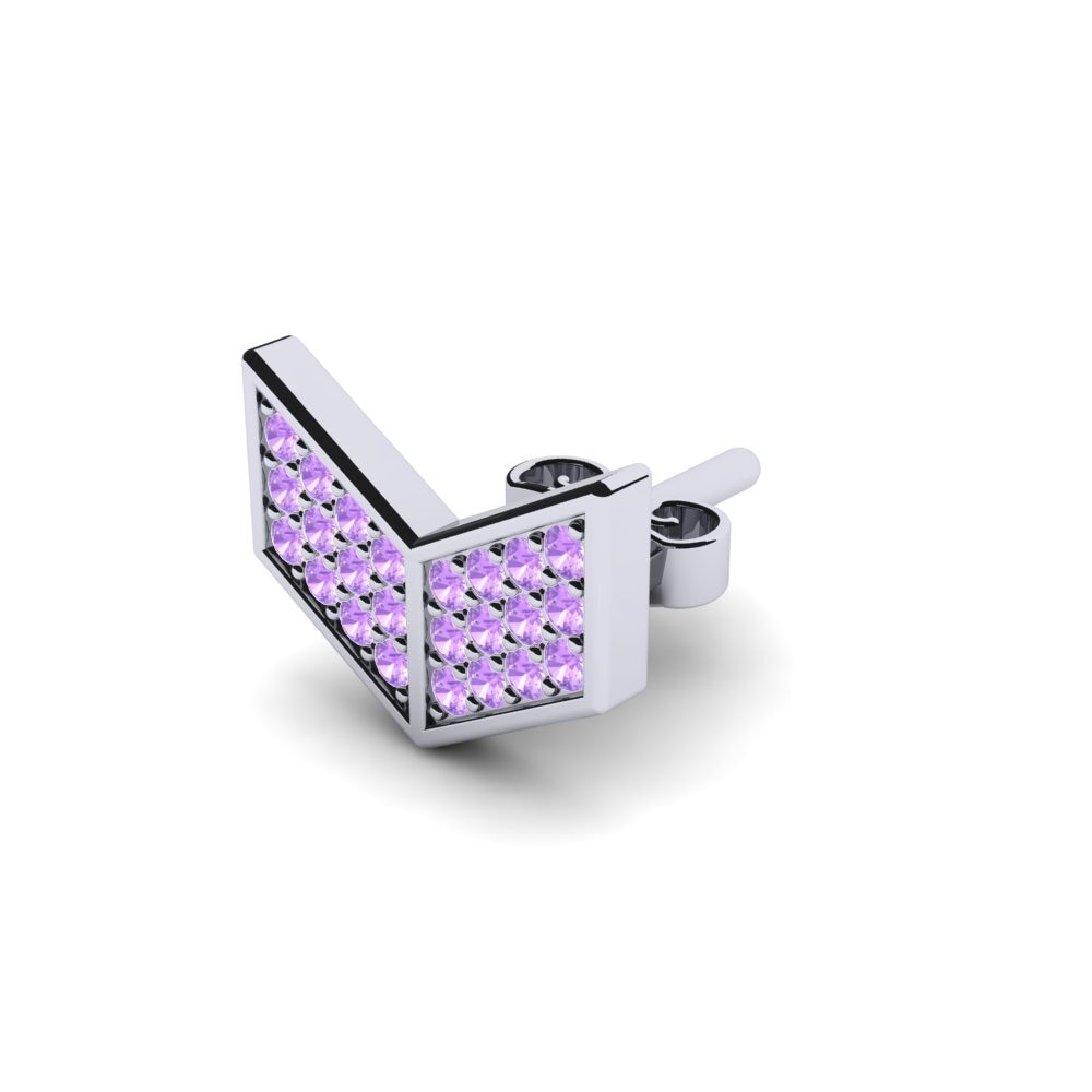Amethyst Men's Earring Gaddi