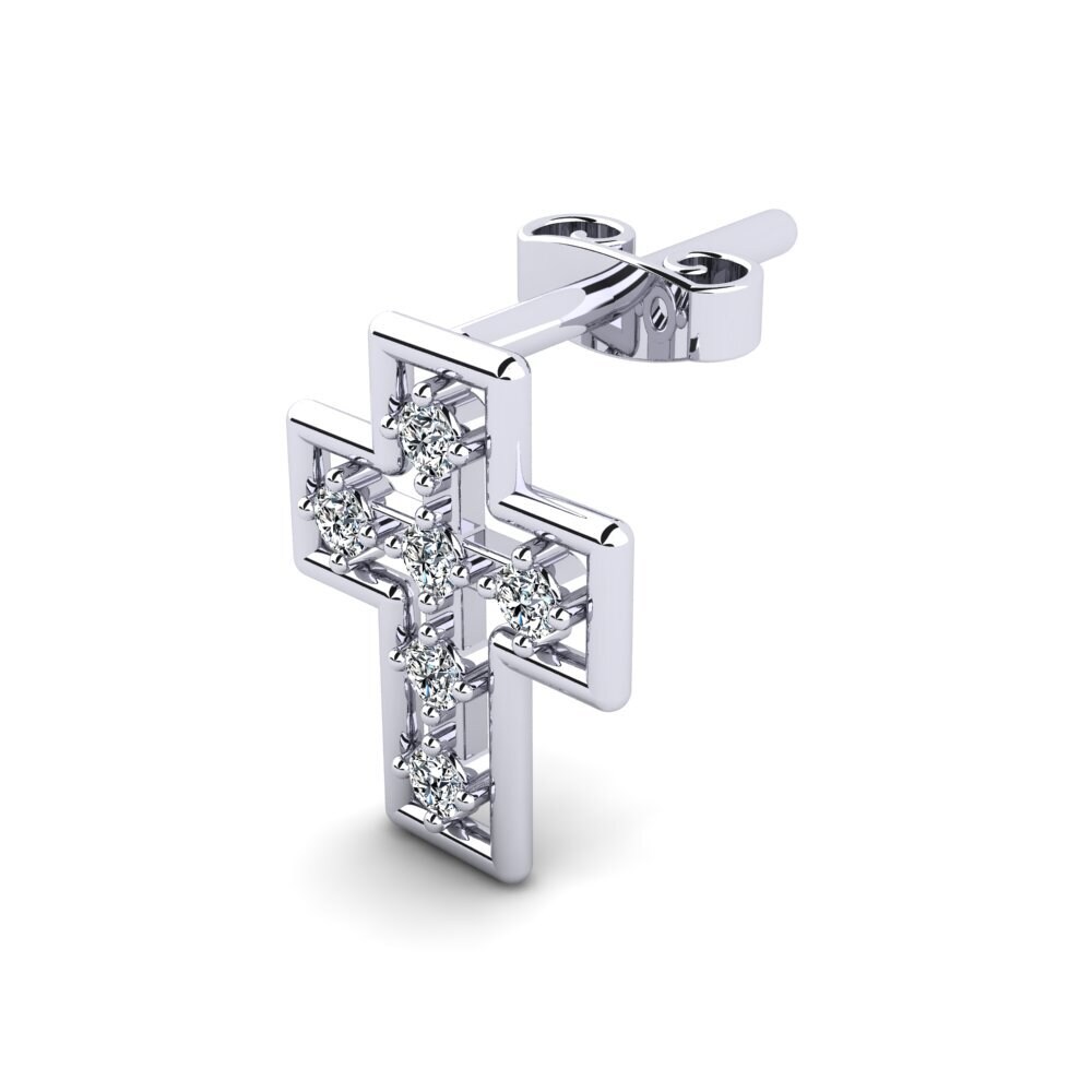 Zirconia Men's Earring Gnole