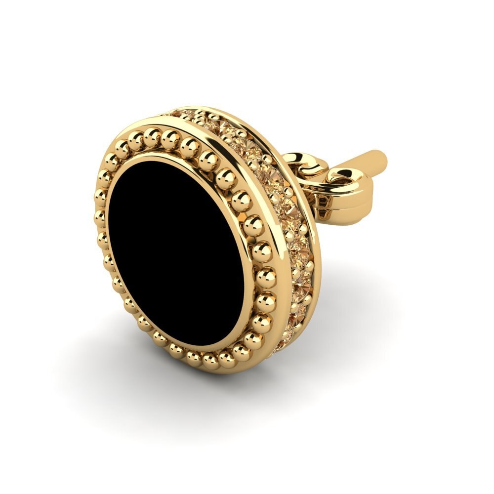 Diamante café Pendiente para hombre Locatif