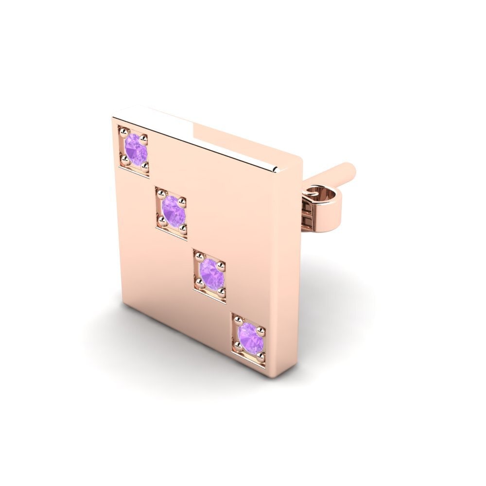 Amethyst Men's Earring Rester