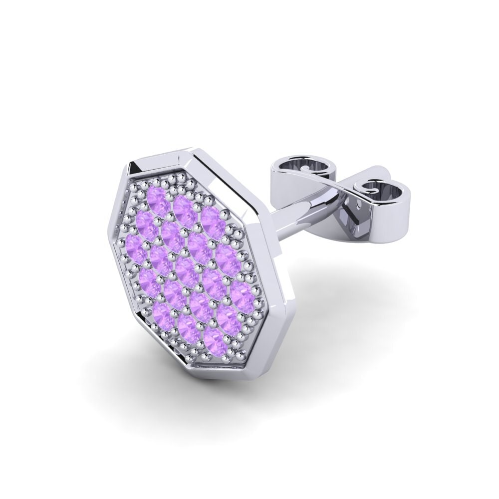 Amethyst Men's Earring Samual