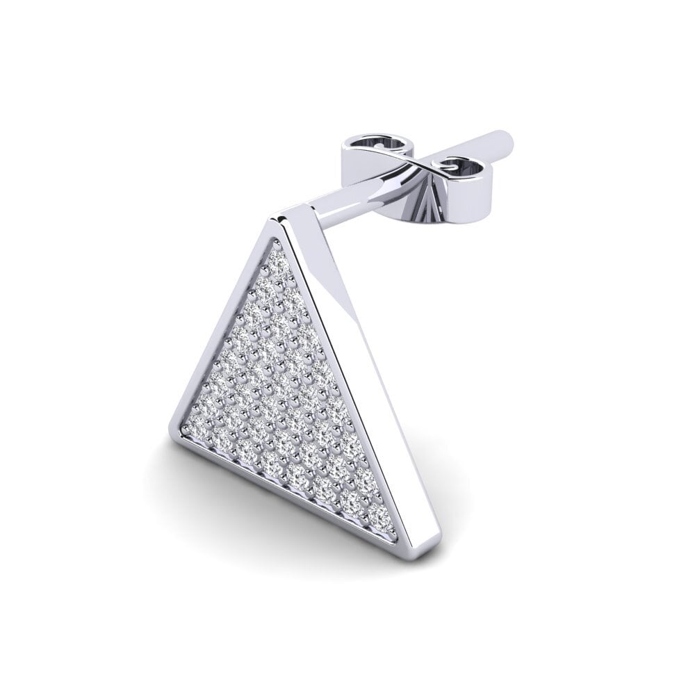 925 stříbro Diamant Brilliant Pánské náušnice Unicite