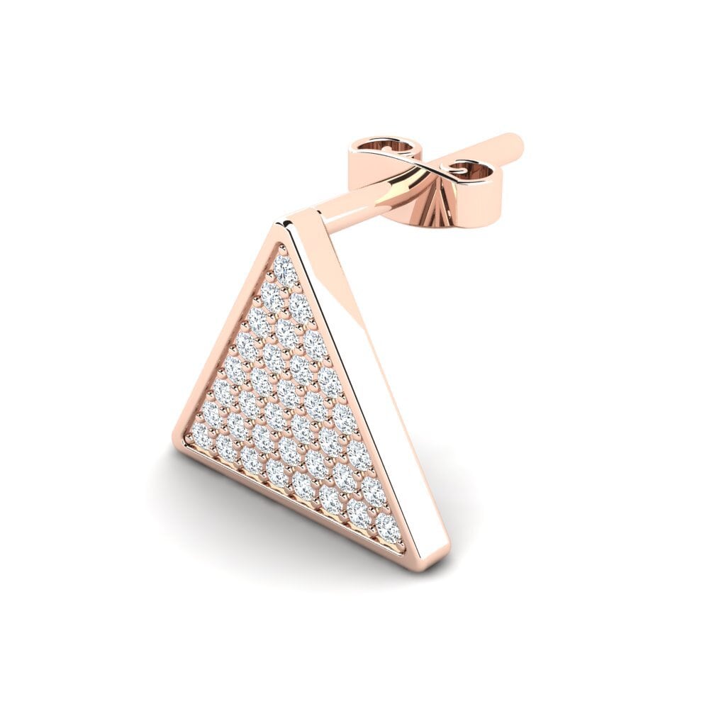 18k Oro Rosa Pendiente para hombre Unicite