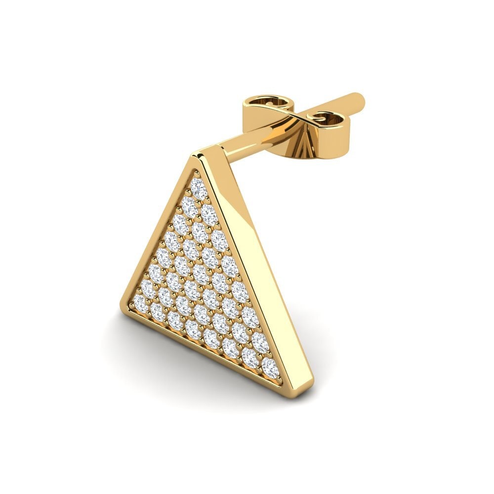 14ct Yellow Gold Men's Earring Unicite