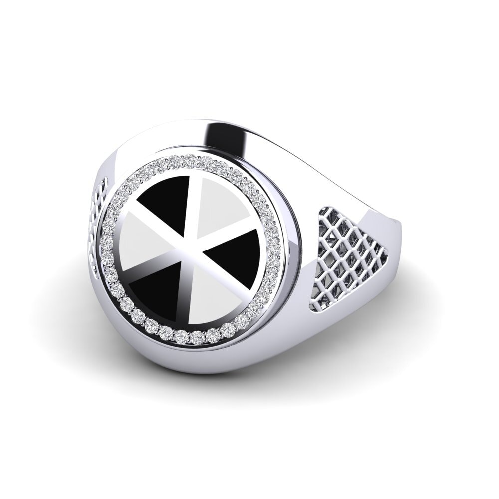 Anello Matrimonio Uomo In Argento 925 Placcato Oro Giallo 14k Con Moissanite 2 Carati (taglia 10)