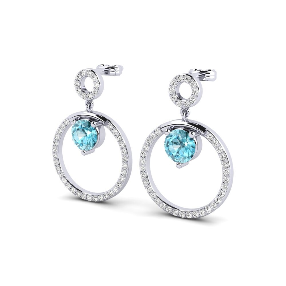 Blue Zircon Earring Alarmiste
