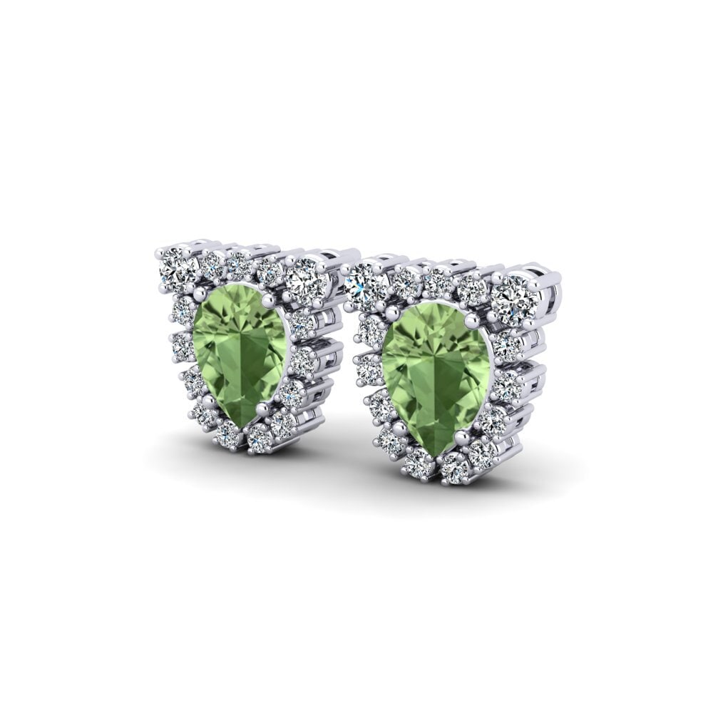 Green Sapphire Women's Earring Aloi