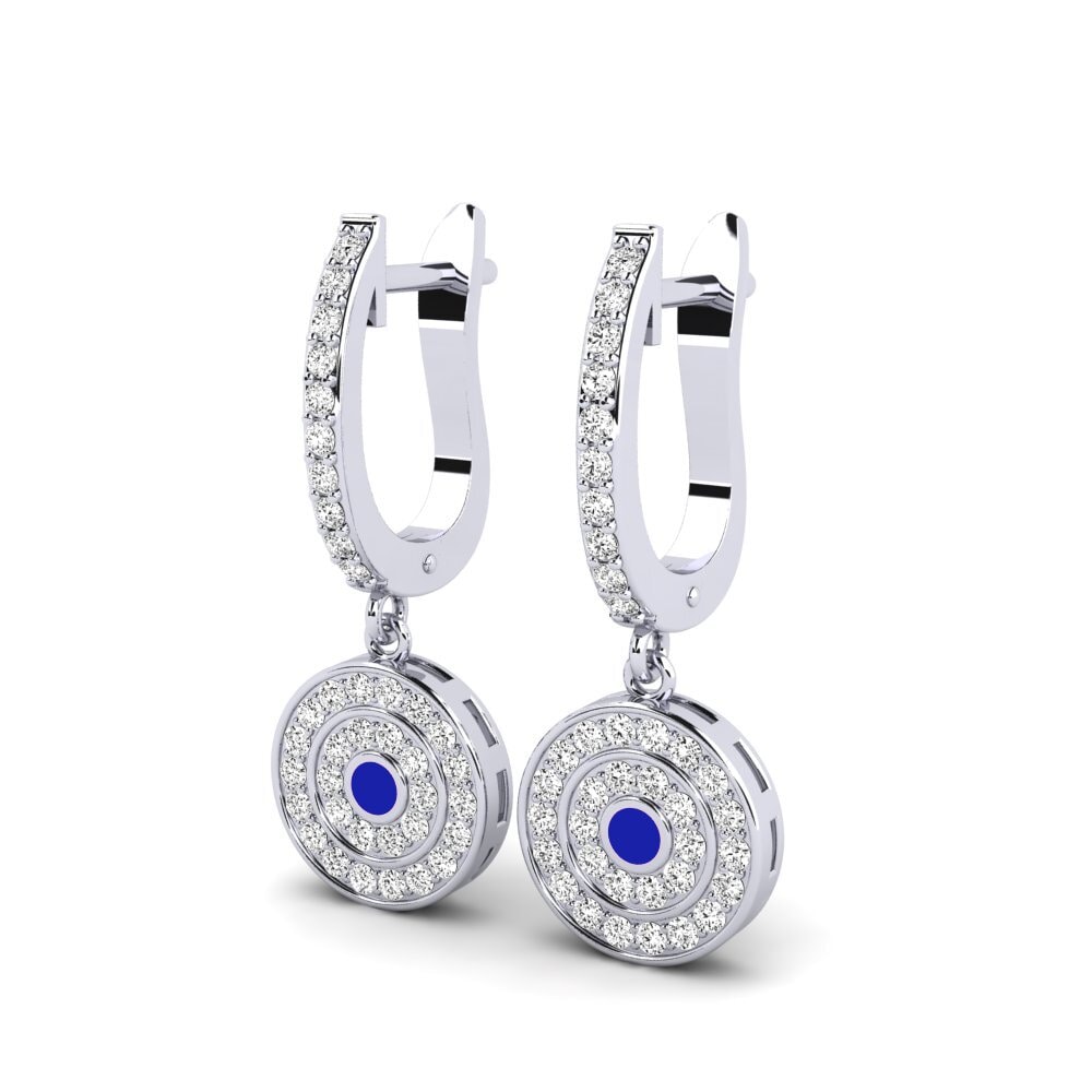 Moissanit Damen ohrring Beche
