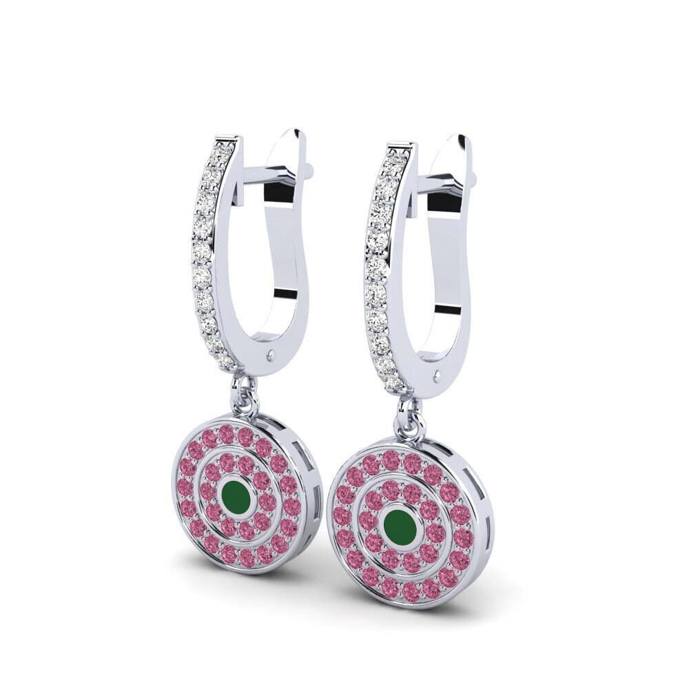 Rhodolite Garnet Women's Earring Beche