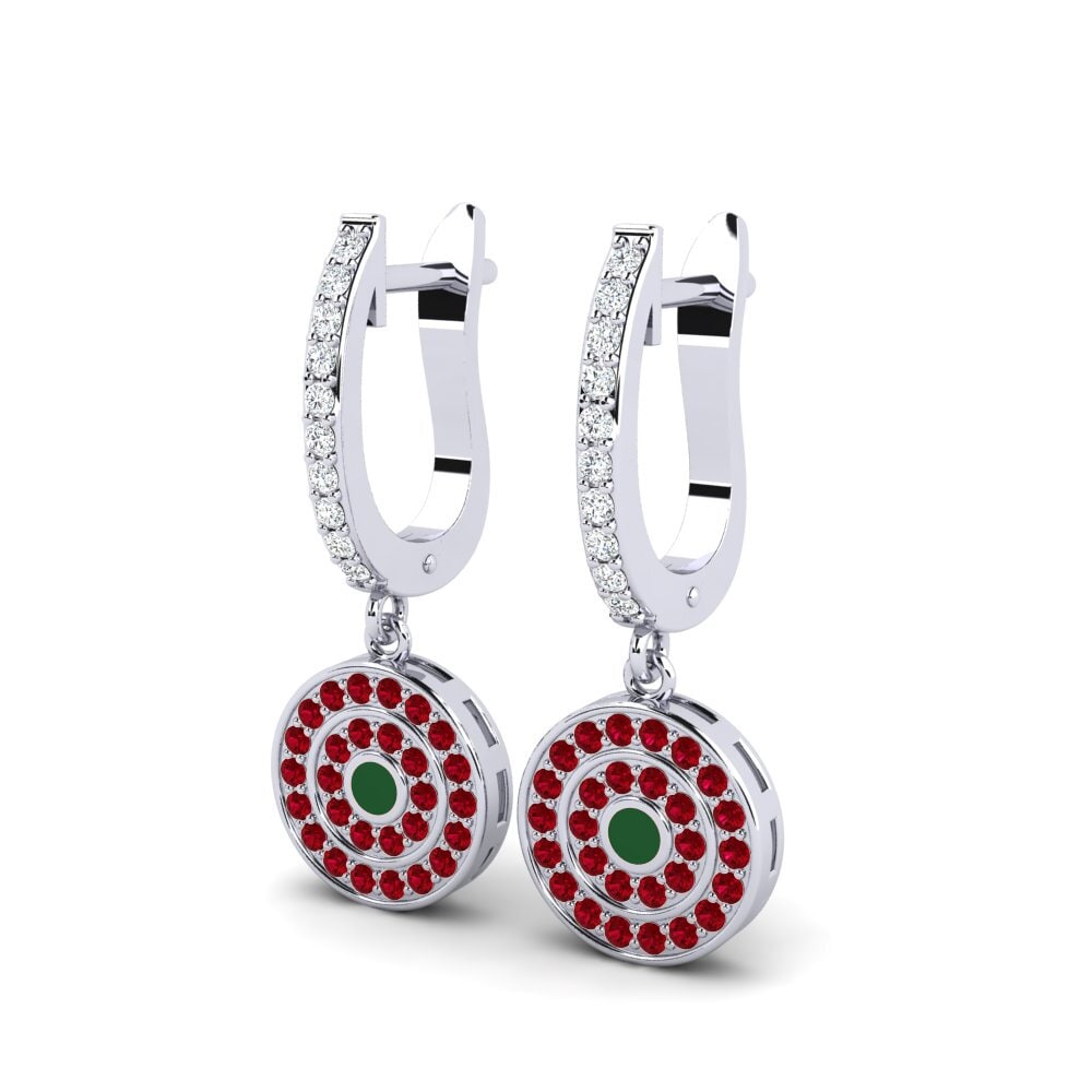 Red Zirconia Women's Earring Beche
